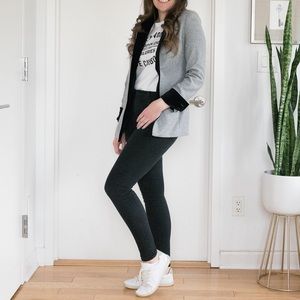 Piperlime Velvet Cuff and Collar Blazer